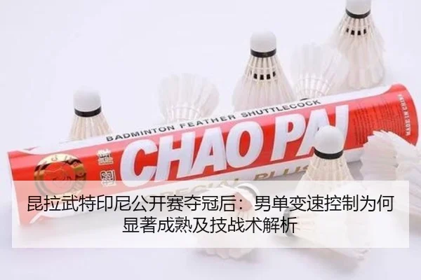 昆拉武特印尼公开赛夺冠后：男单变速控制为何显著成熟及技战术解析
